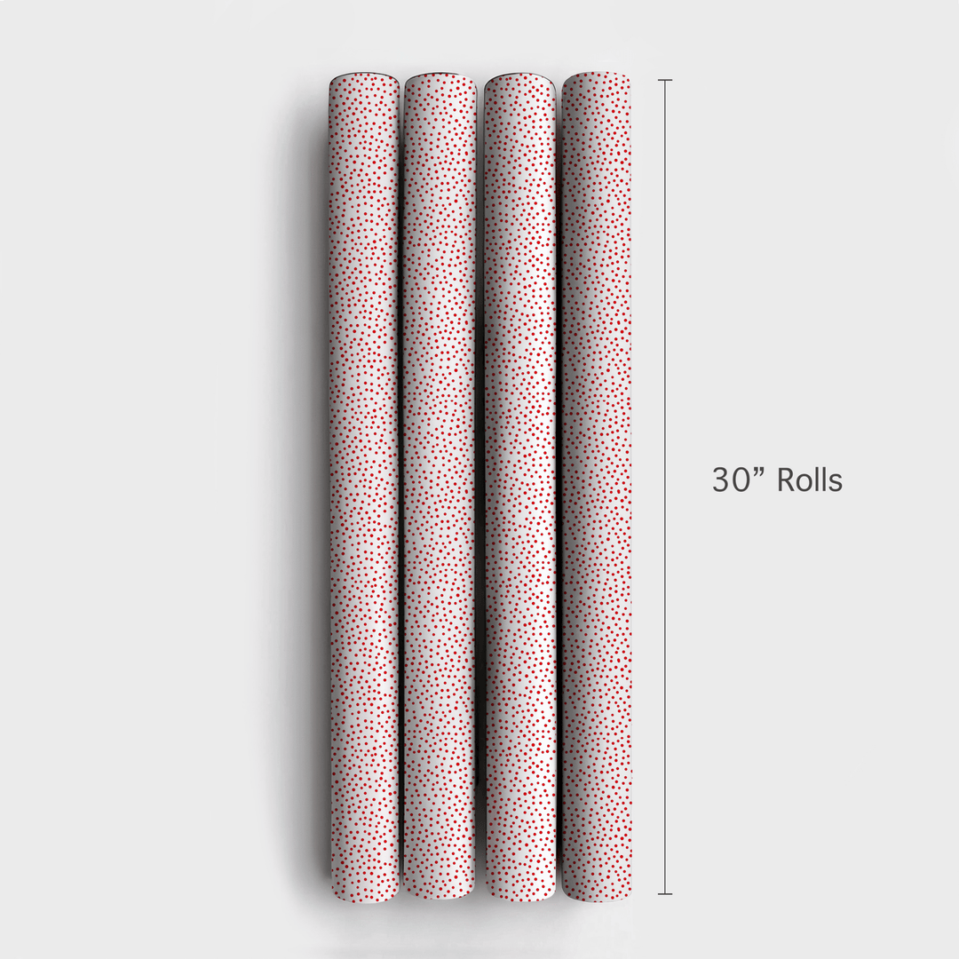 Red Dots - Wrapping Paper - Aspen & Arlo
