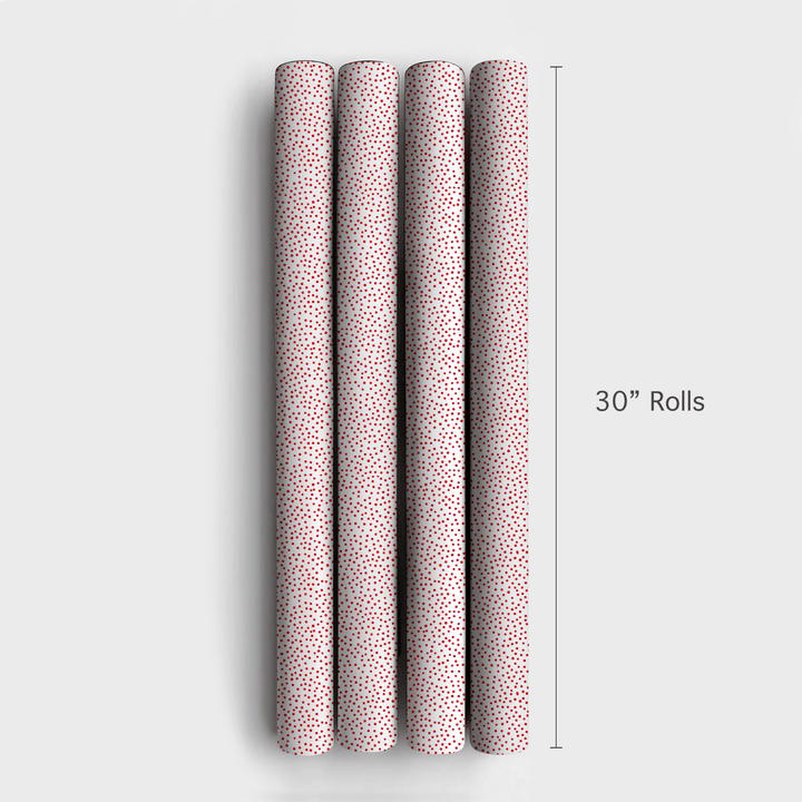 Red Dots - Wrapping Paper - Aspen & Arlo