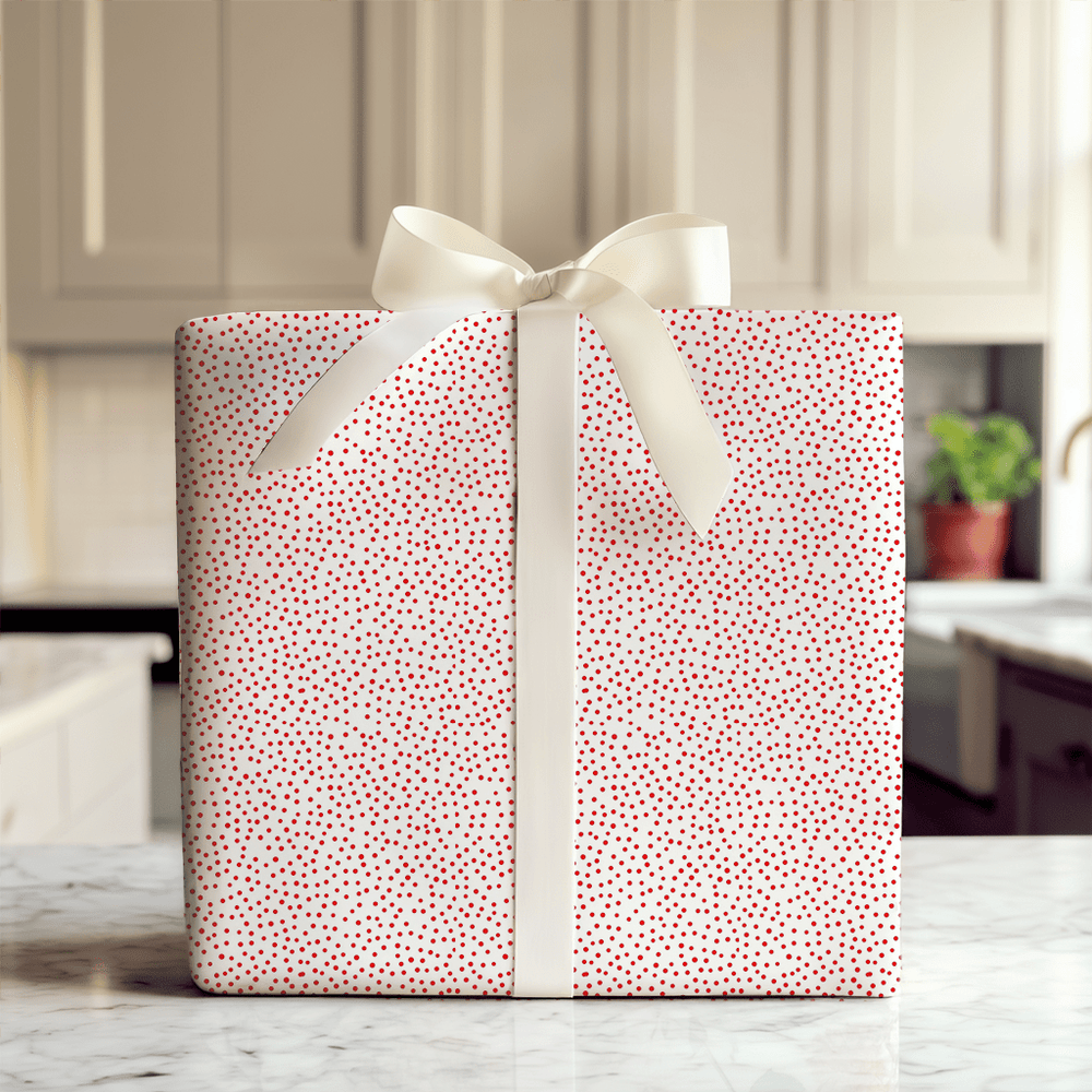 Red Dots - Wrapping Paper - Aspen & Arlo