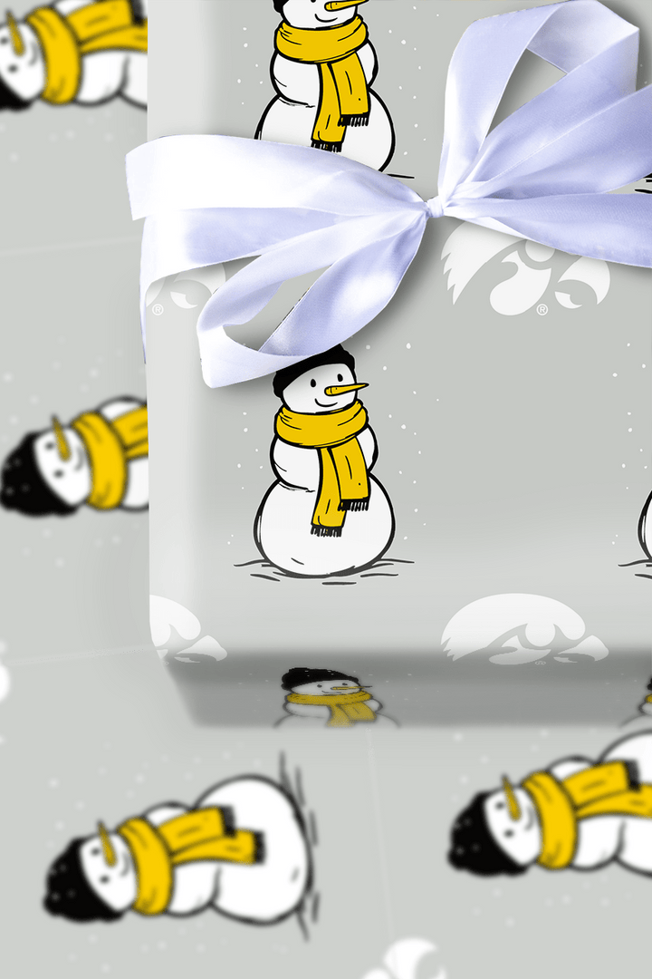 Iowa Snowman - Wrapping Paper - Aspen & Arlo