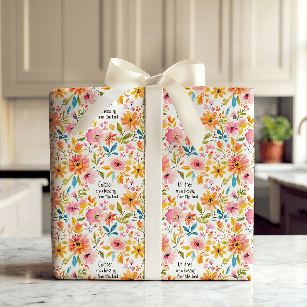 Psalm 127 - Wrapping Paper - Aspen & Arlo