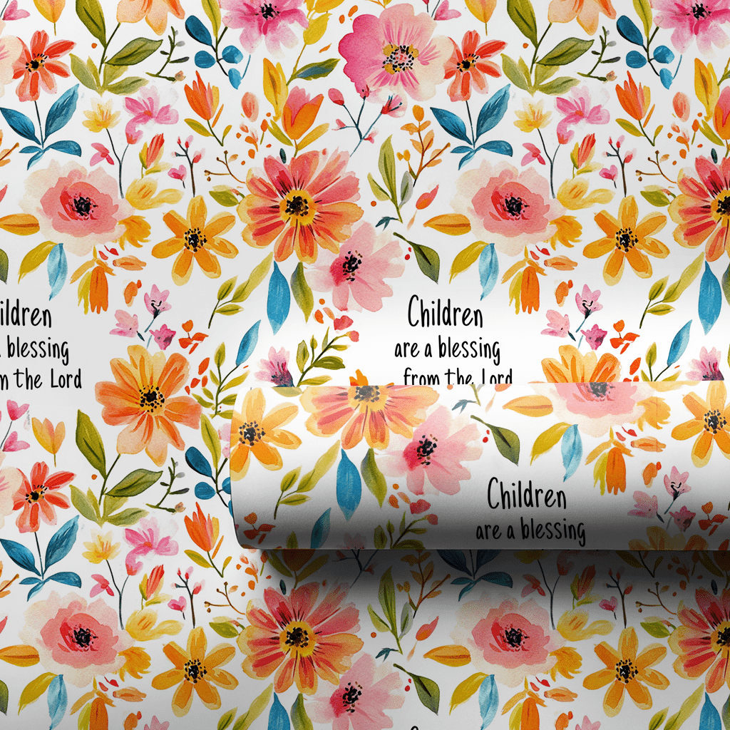 Psalm 127 - Wrapping Paper - Aspen & Arlo