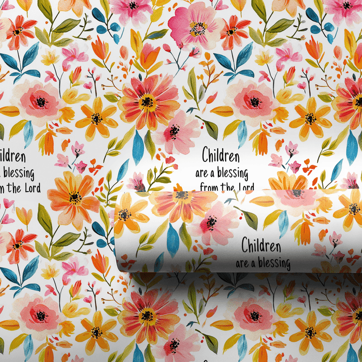 Psalm 127 - Wrapping Paper - Aspen & Arlo