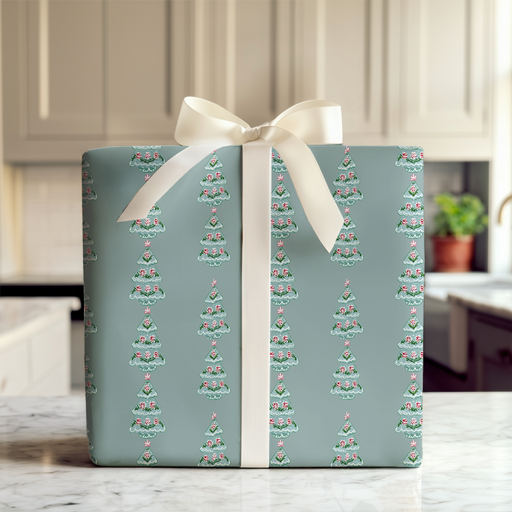 Teal Chinoiserie Trees