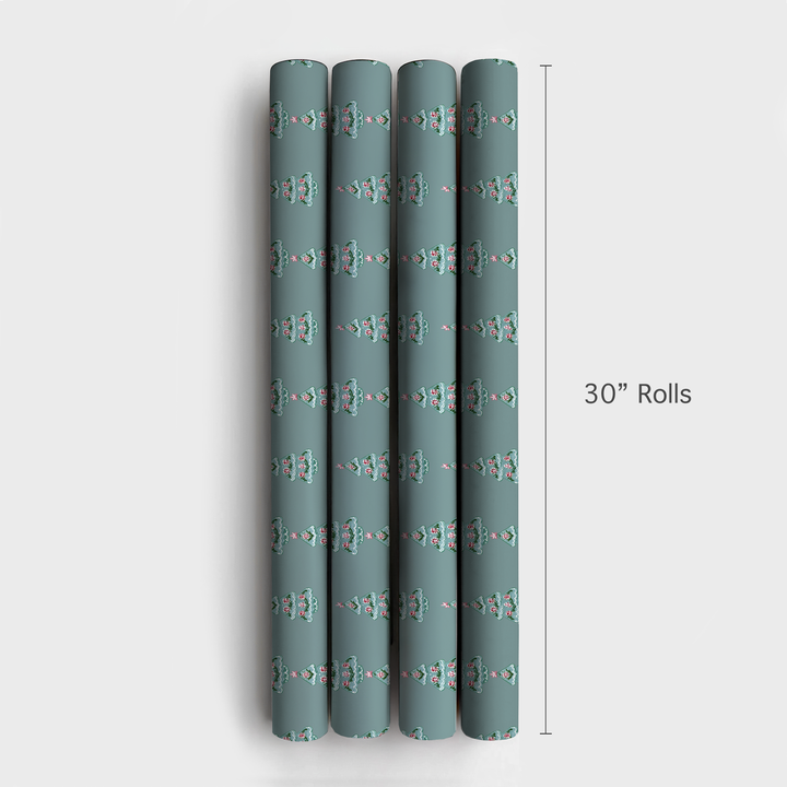 Teal Chinoiserie Trees