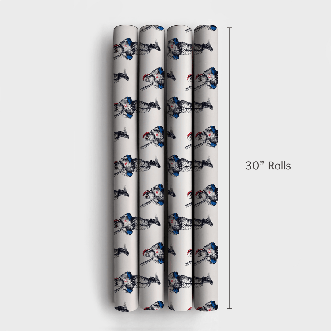 Jayhawk Holiday Homer - Wrapping Paper - Aspen & Arlo