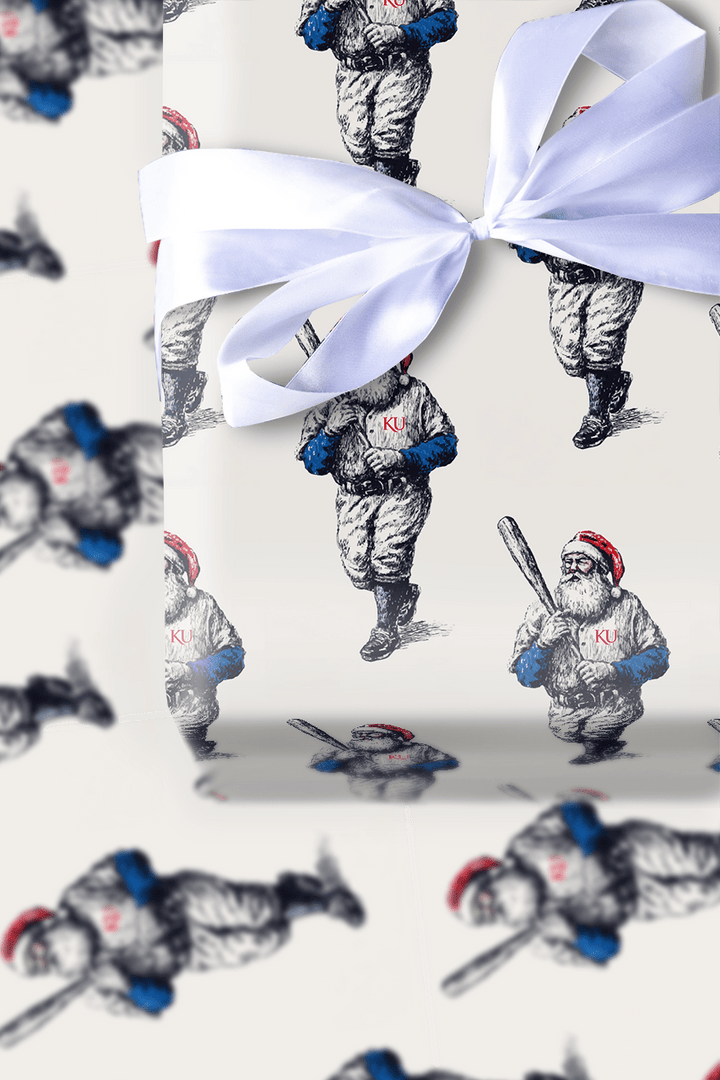 Jayhawk Holiday Homer - Wrapping Paper - Aspen & Arlo