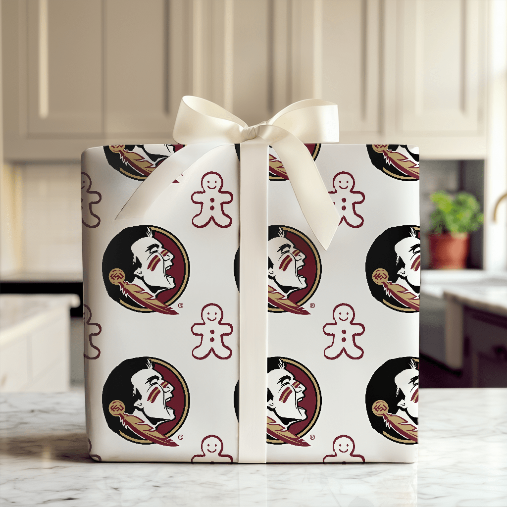 FSU Gingerbread - Wrapping Paper - Aspen & Arlo