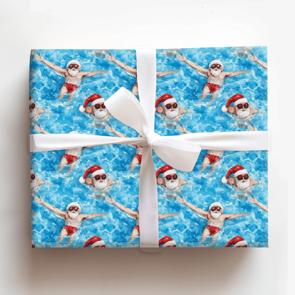 A Dip in the North Pool - Wrapping Paper - Aspen & Arlo