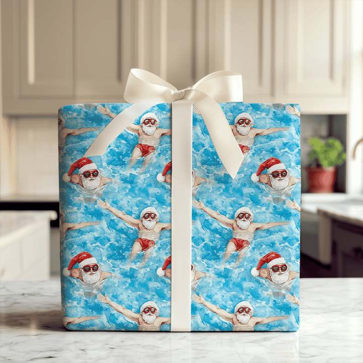 A Dip in the North Pool - Wrapping Paper - Aspen & Arlo