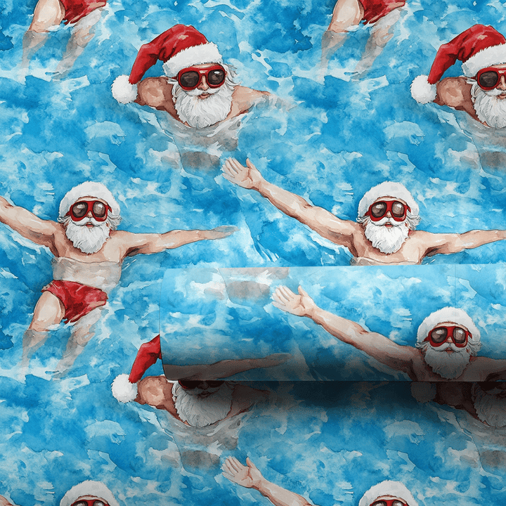 A Dip in the North Pool - Wrapping Paper - Aspen & Arlo