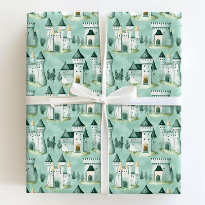 Teal Kingdom - Wrapping Paper - Aspen & Arlo
