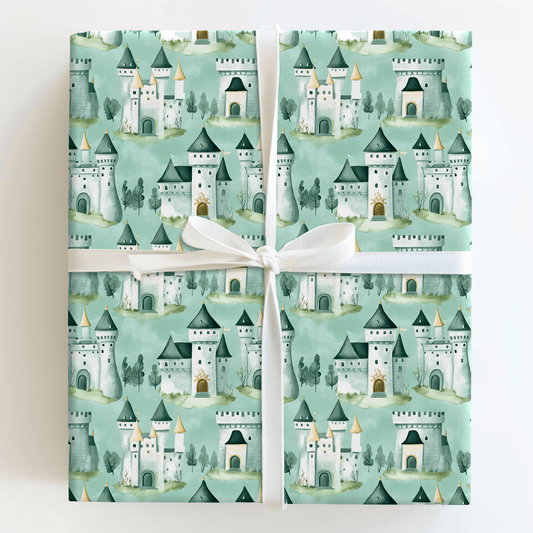 Teal Kingdom - Wrapping Paper - Aspen & Arlo