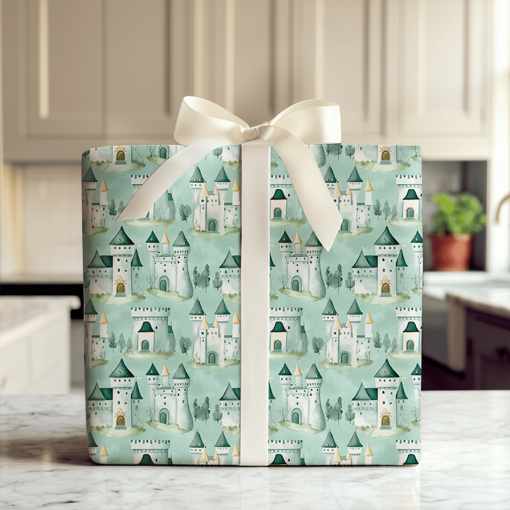 Teal Kingdom - Wrapping Paper - Aspen & Arlo