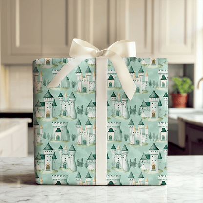 Teal Kingdom - Wrapping Paper - Aspen & Arlo