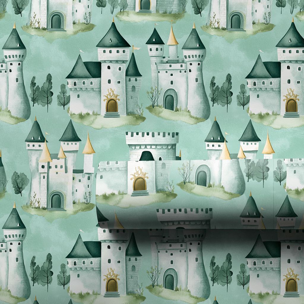 Teal Kingdom - Wrapping Paper - Aspen & Arlo