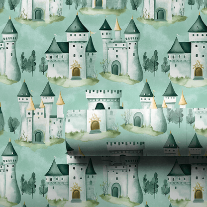Teal Kingdom - Wrapping Paper - Aspen & Arlo