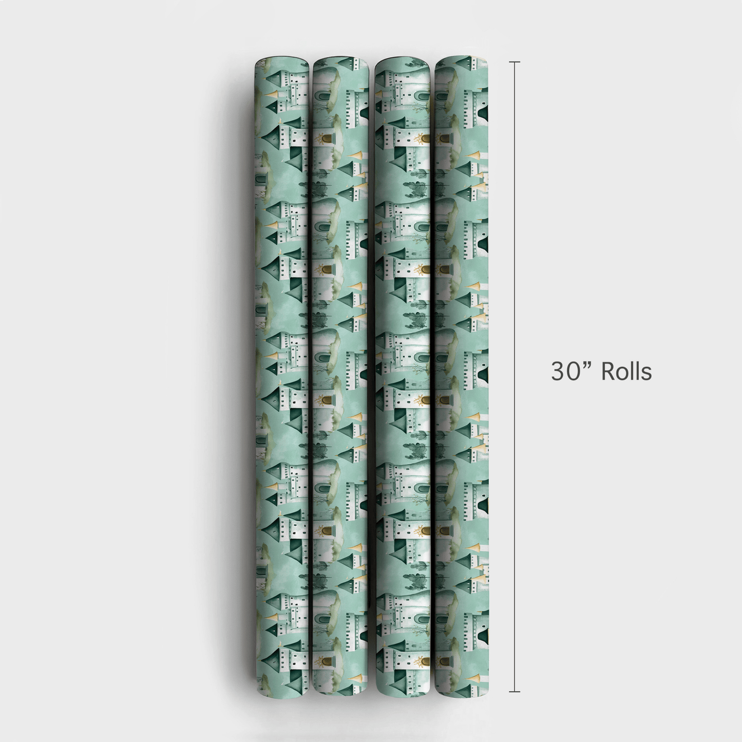 Teal Kingdom - Wrapping Paper - Aspen & Arlo