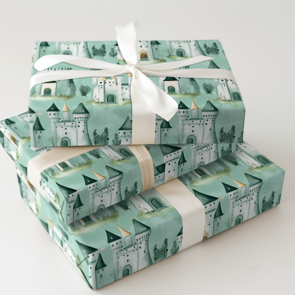 Teal Kingdom - Wrapping Paper - Aspen & Arlo