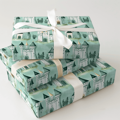 Teal Kingdom - Wrapping Paper - Aspen & Arlo
