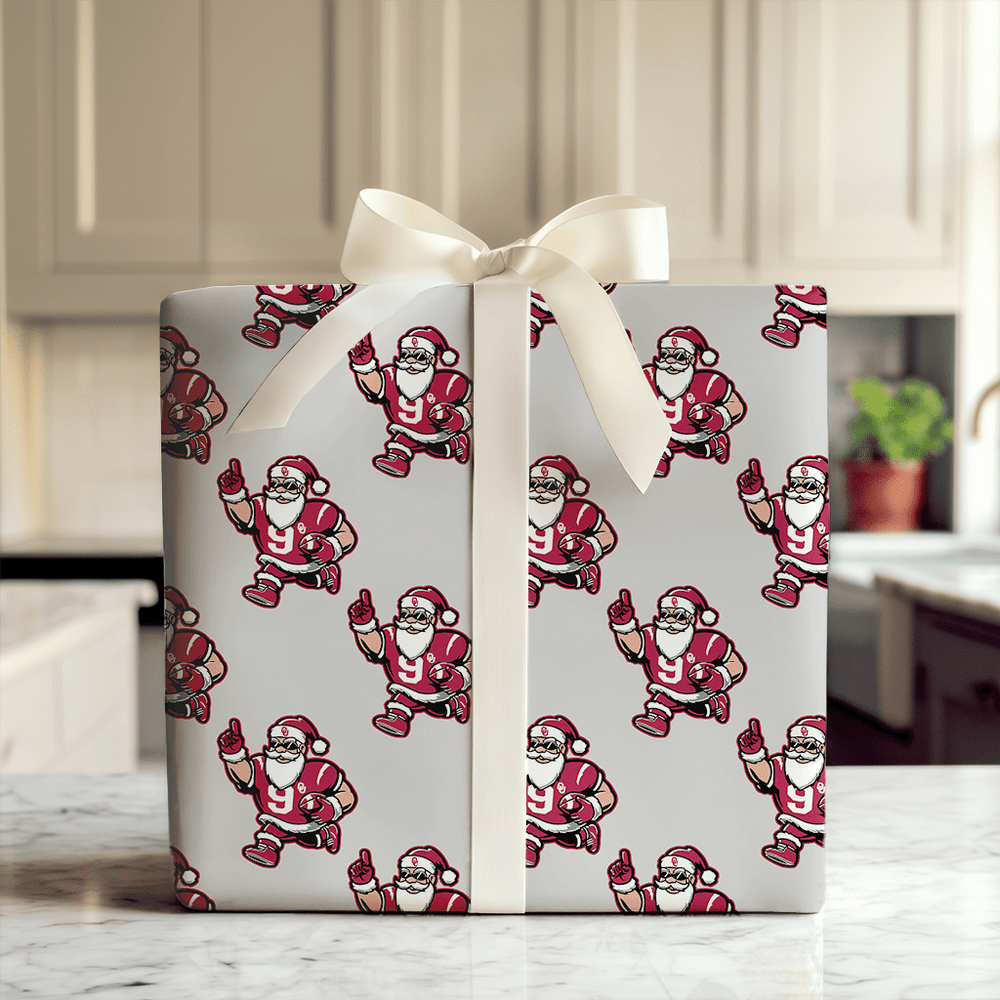Sleigh the SEC – Sooner Edition - Wrapping Paper - Aspen & Arlo