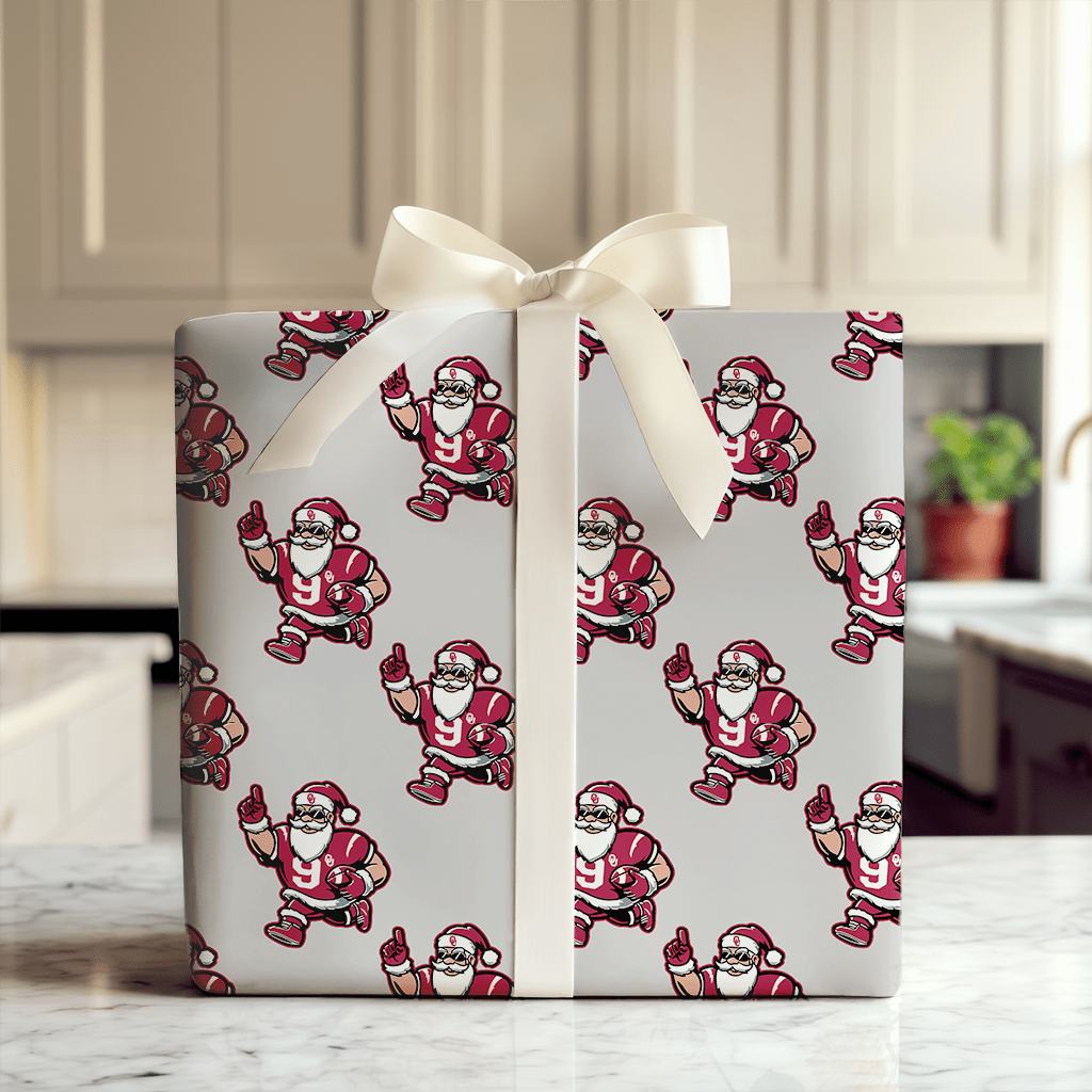 Sleigh the SEC – Sooner Edition - Wrapping Paper - Aspen & Arlo