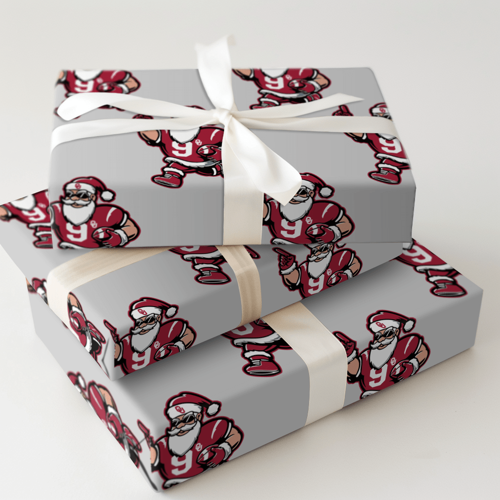 Sleigh the SEC – Sooner Edition - Wrapping Paper - Aspen & Arlo