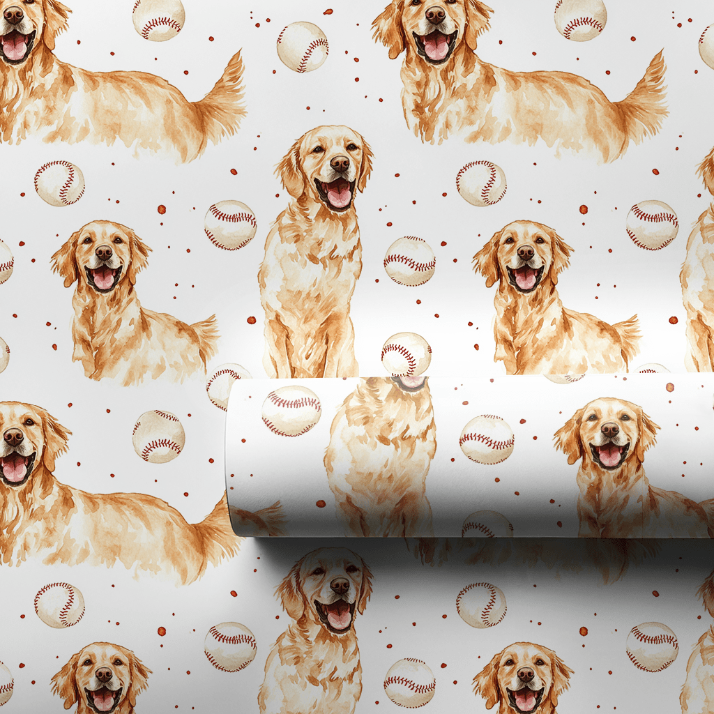 Fetch It Out of the Park - Wrapping Paper - Aspen & Arlo