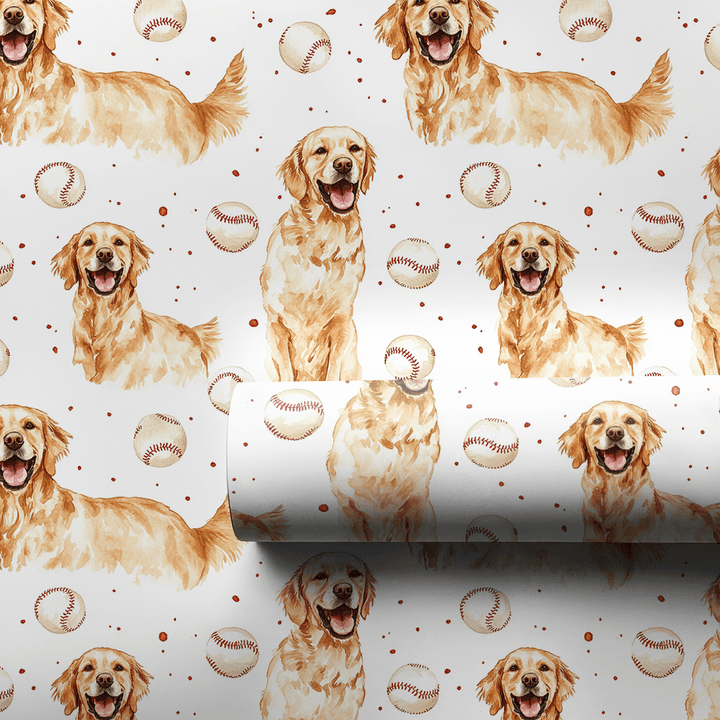 Fetch It Out of the Park - Wrapping Paper - Aspen & Arlo