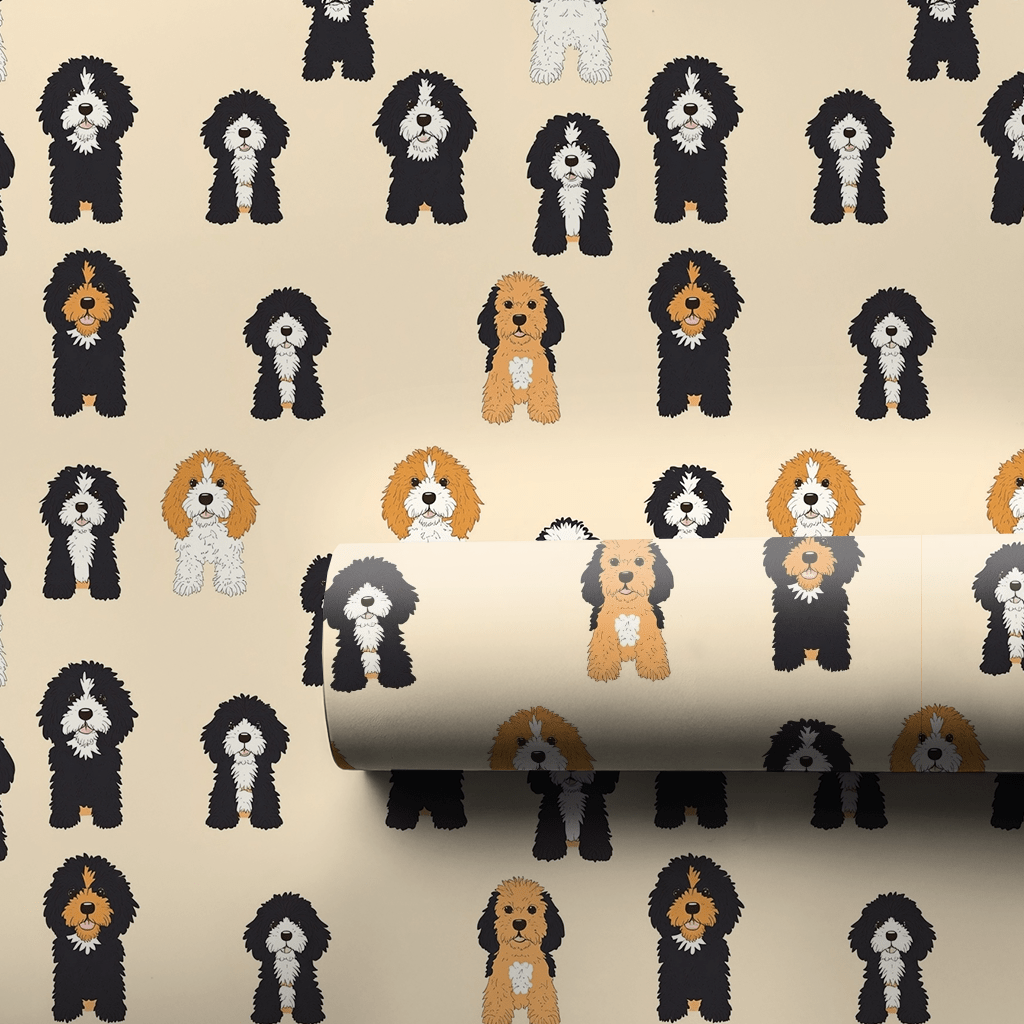 Ruff Sit - Wrapping Paper - Aspen & Arlo