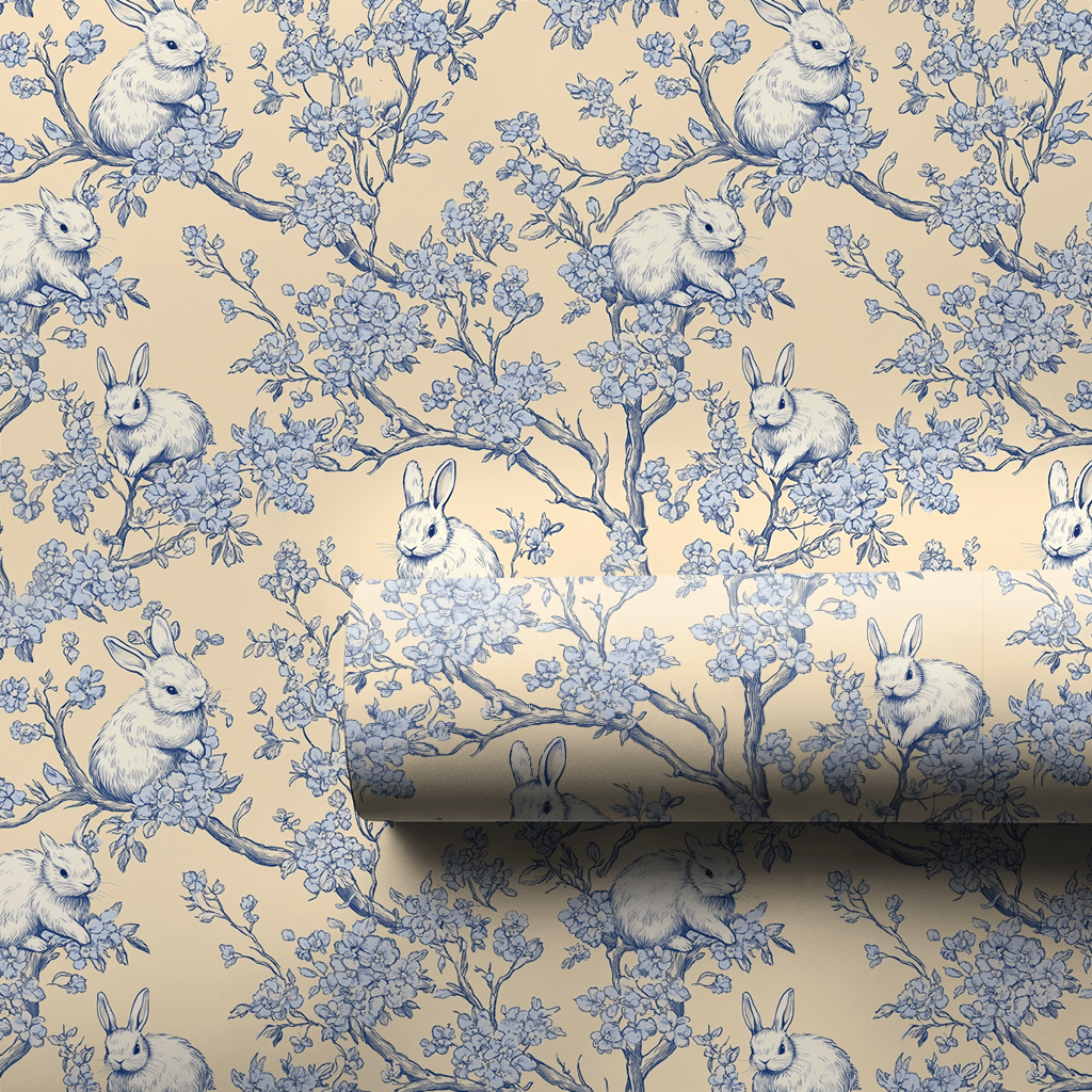 Bunny Blues - Wrapping Paper - Aspen & Arlo