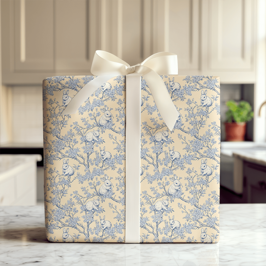 Bunny Blues - Wrapping Paper - Aspen & Arlo