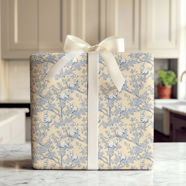 Bunny Blues - Wrapping Paper - Aspen & Arlo