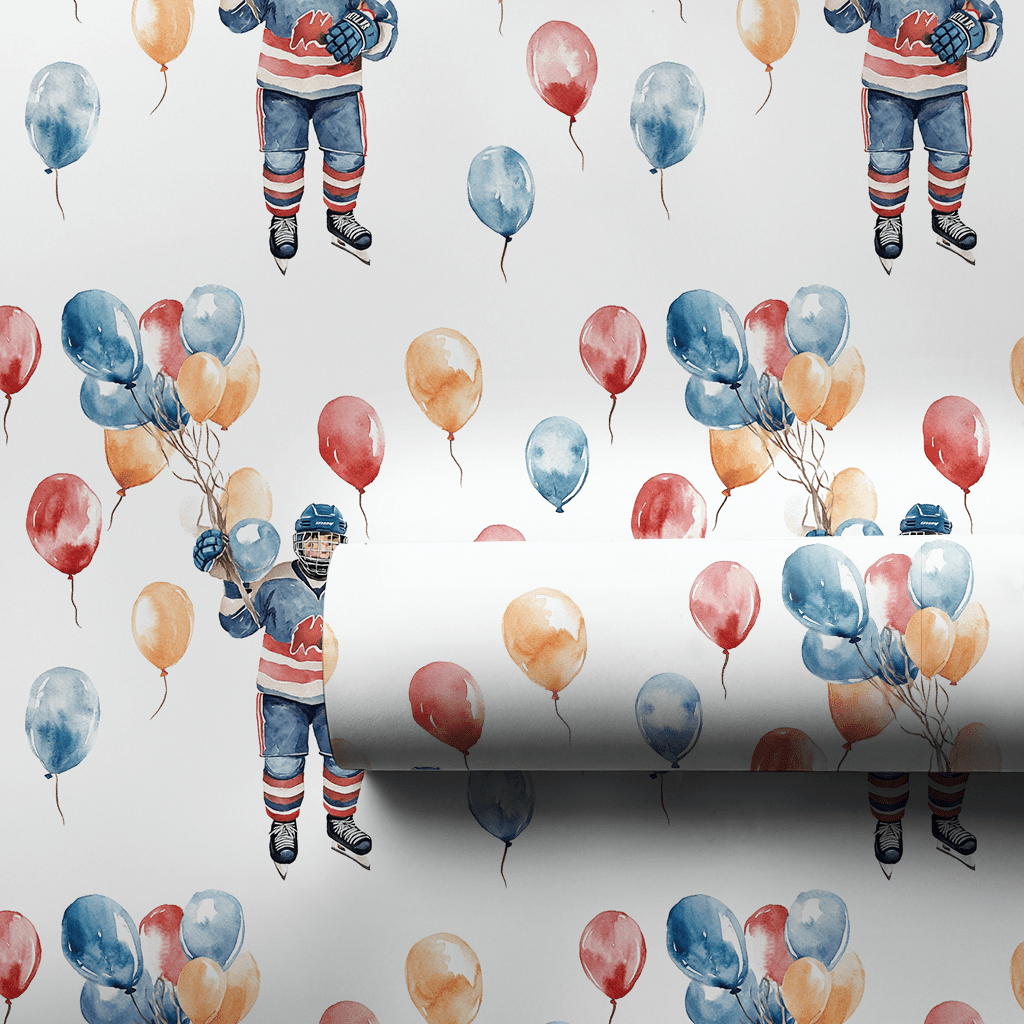 Balloons and Blades - Wrapping Paper - Aspen & Arlo