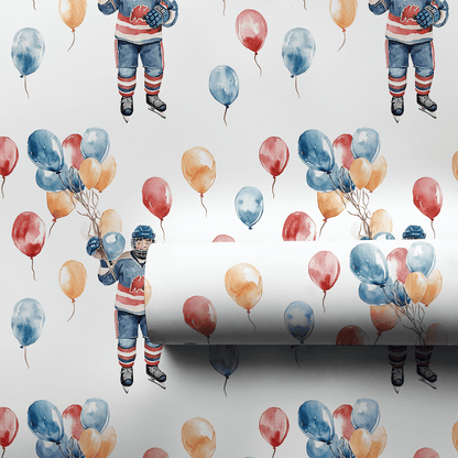 Balloons and Blades - Wrapping Paper - Aspen & Arlo