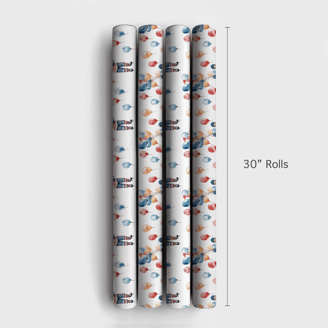 Balloons and Blades - Wrapping Paper - Aspen & Arlo