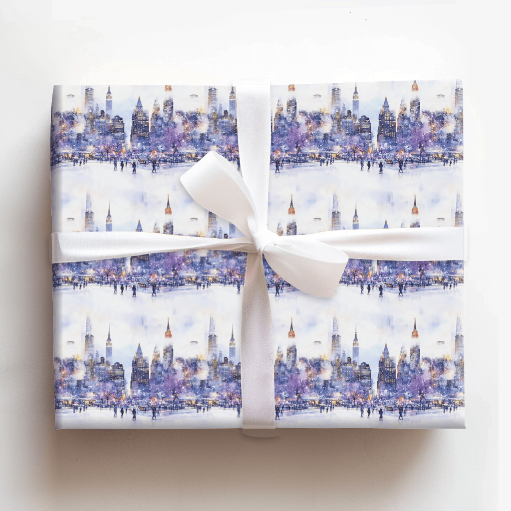 Skate the Skyline - Wrapping Paper - Aspen & Arlo