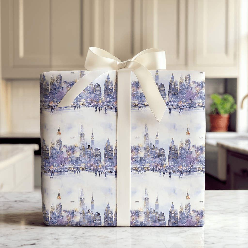 Skate the Skyline - Wrapping Paper - Aspen & Arlo