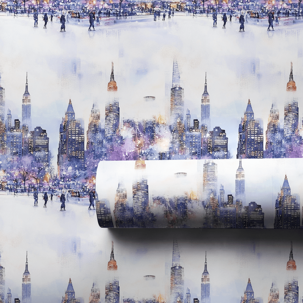 Skate the Skyline - Wrapping Paper - Aspen & Arlo