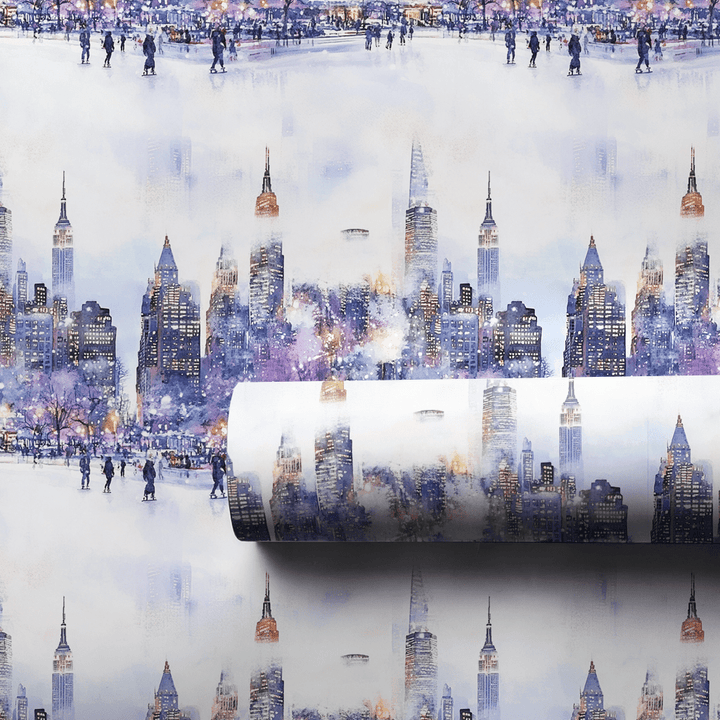Skate the Skyline - Wrapping Paper - Aspen & Arlo