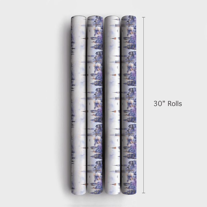 Skate the Skyline - Wrapping Paper - Aspen & Arlo