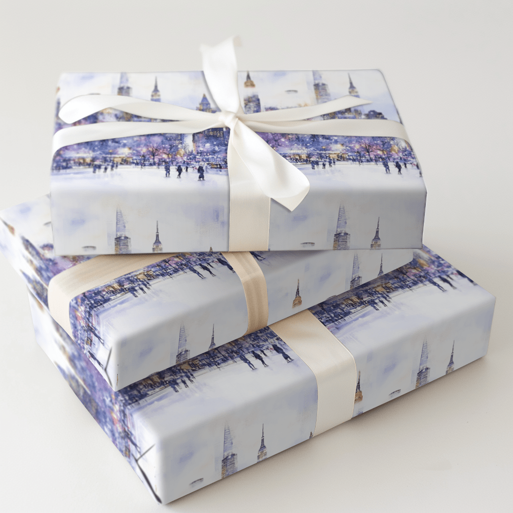 Skate the Skyline - Wrapping Paper - Aspen & Arlo