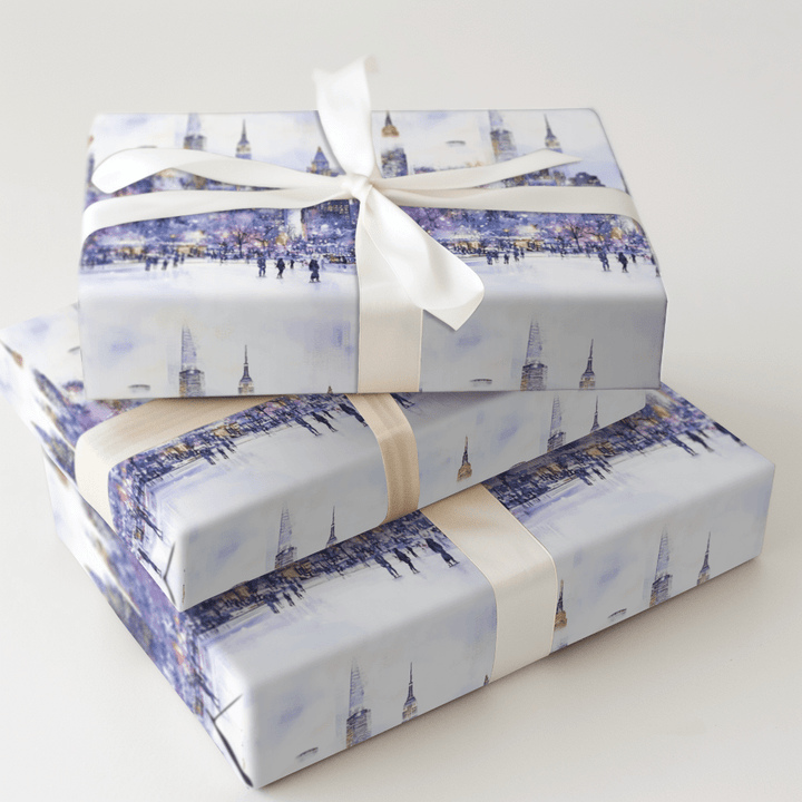 Skate the Skyline - Wrapping Paper - Aspen & Arlo