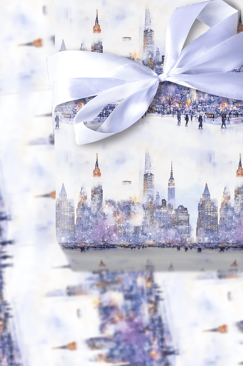 Skate the Skyline - Wrapping Paper - Aspen & Arlo
