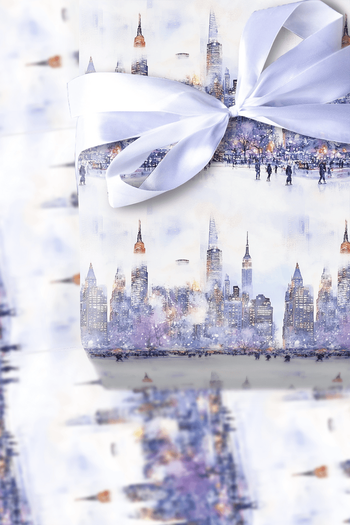 Skate the Skyline - Wrapping Paper - Aspen & Arlo