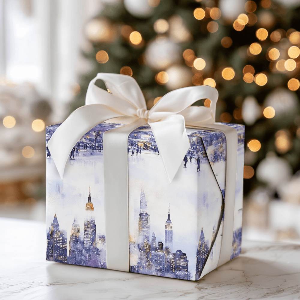 Skate the Skyline - Wrapping Paper - Aspen & Arlo