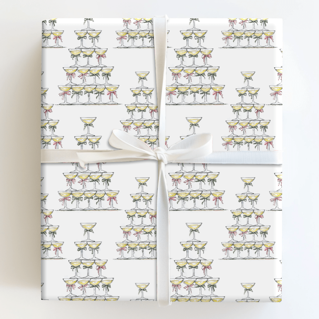 Champagne Christmas - Wrapping Paper - Aspen & Arlo