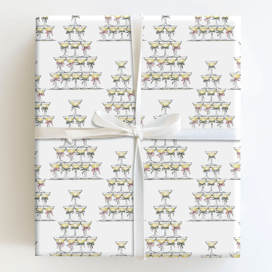 Champagne Christmas - Wrapping Paper - Aspen & Arlo