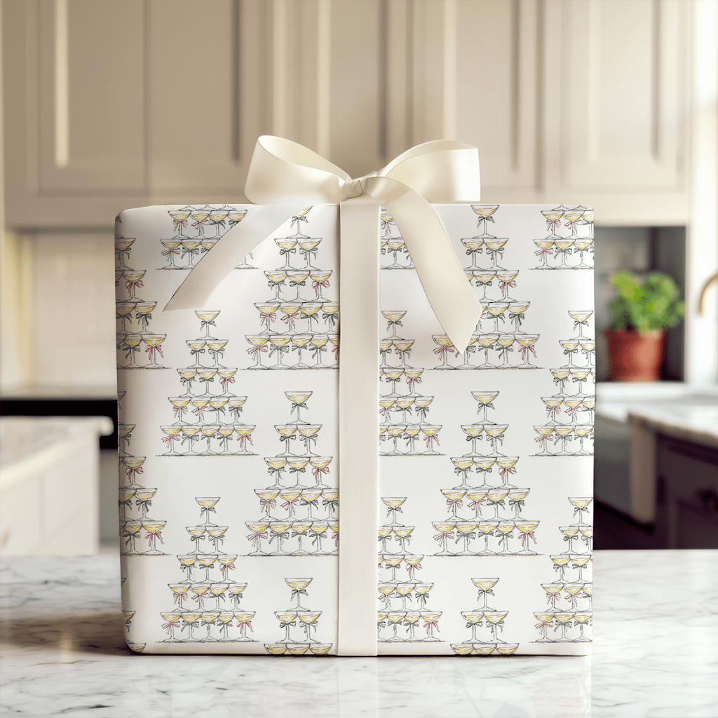 Champagne Christmas - Wrapping Paper - Aspen & Arlo