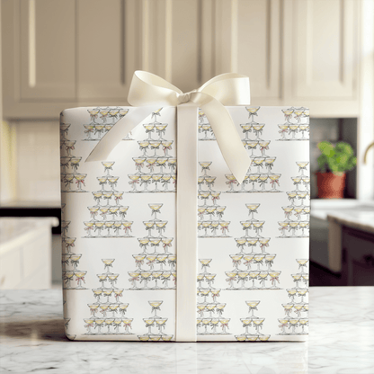 Champagne Christmas - Wrapping Paper - Aspen & Arlo